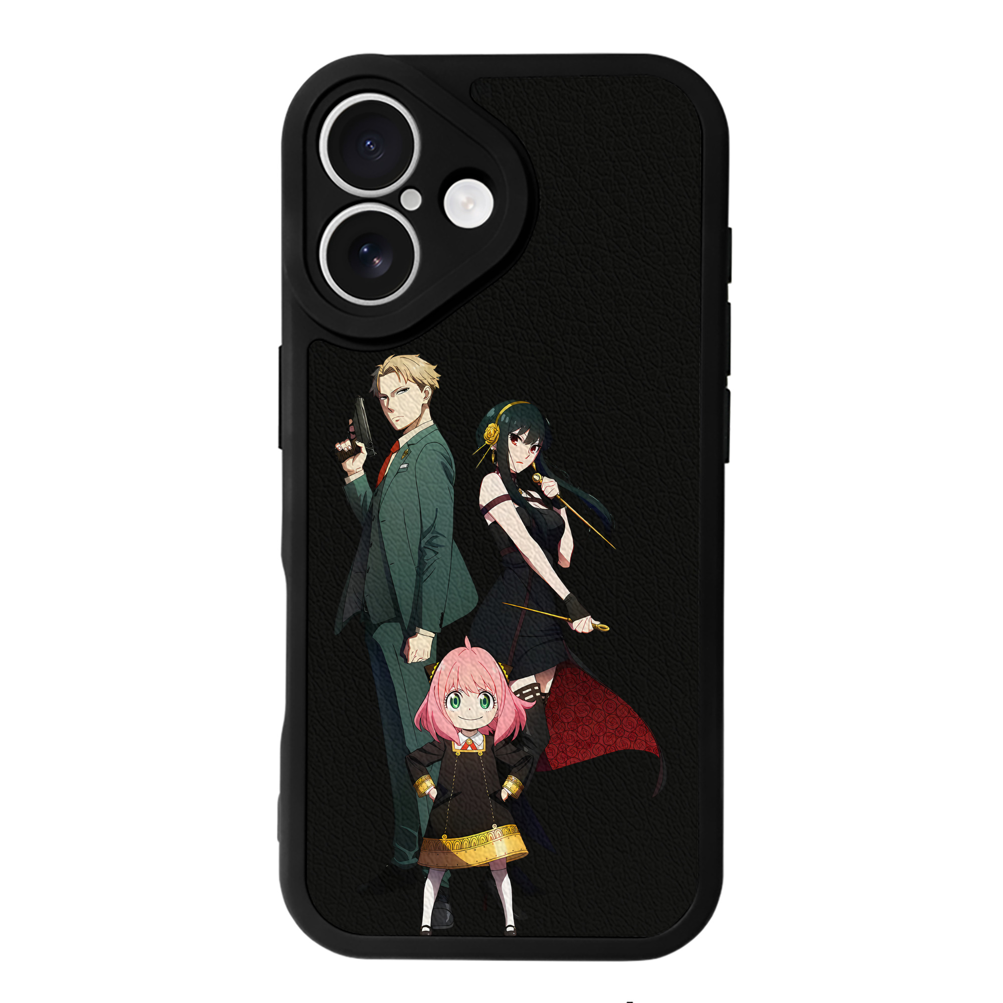 （画像用） SPY×FAMILY间谍家家酒 【iPhone 16シリーズ対応】シリコンスマホケース（レザー調） 材質：シリコン